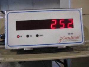 This is how much the scrap weighed!