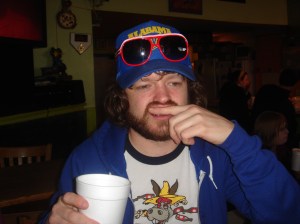 Brn-n-Srv smelling his stash.