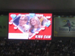 Kiss Cam! Everyone wants to make out!